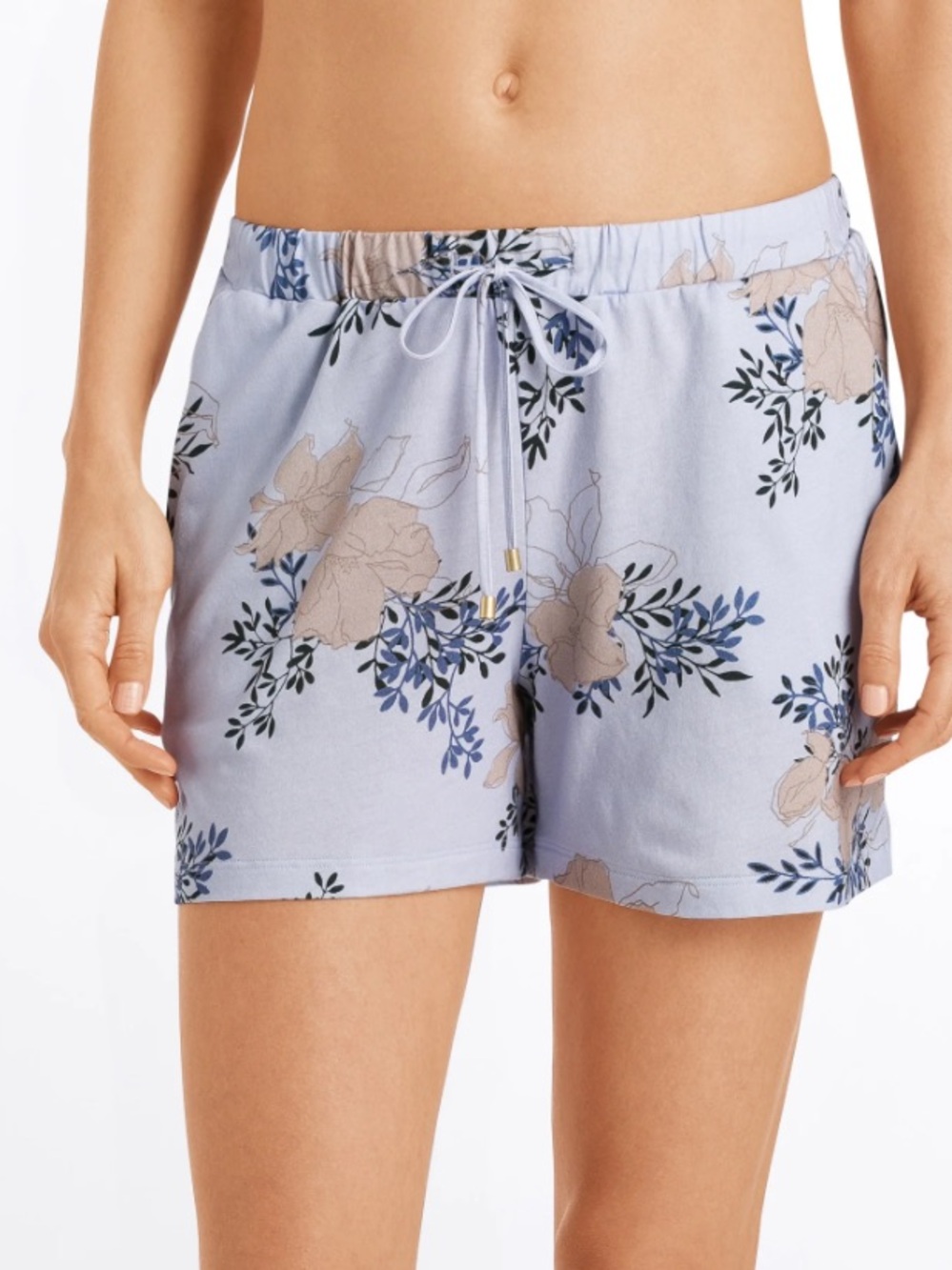 Hanro Floral Print Lounge PJ Shorts